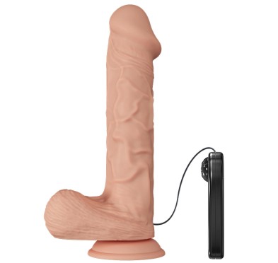 Dildo wibrujące sztuczny penis duże na pilota 26cm